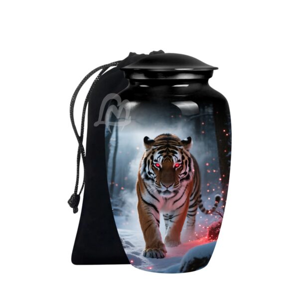 Resting with the Wild Tiger - Cremation Urn for Ashes Adult Male