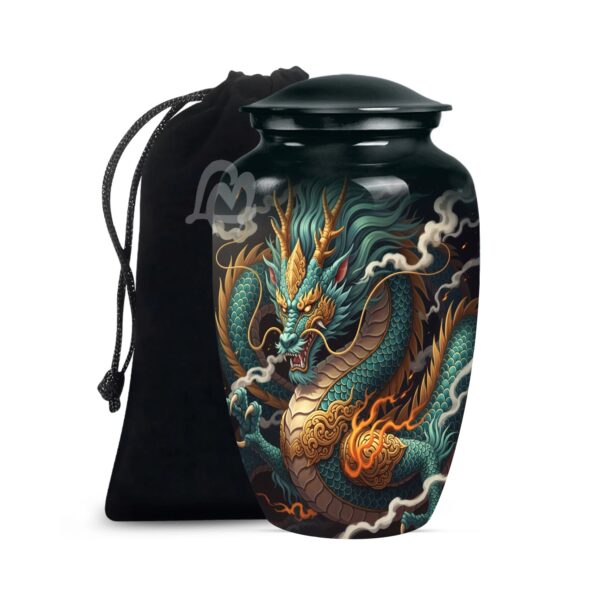 Dragon Awakening - Cremation Urn for Adult Men & Women - Funeral Decorative Urns