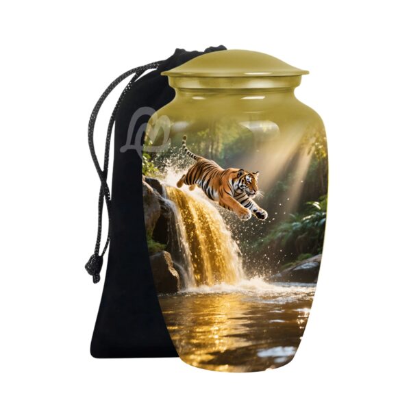 Wild Heart, Peaceful Soul Wild Tiger - Cremation Urn for Ashes Adult Male