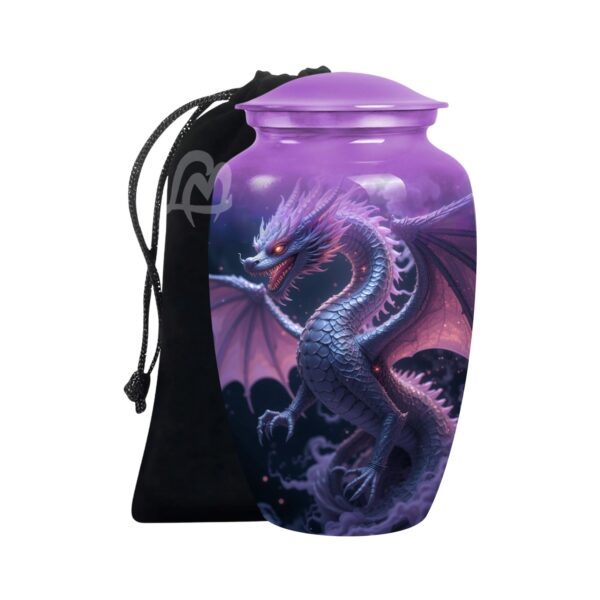 Warrior Soul Dragon Awakening - Cremation Urn for Adult Men & Women - Funeral Decorative Urns