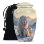 Memorial Lion & Funeral Cremation Urns for Human Ashes