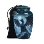 Fire-Breathing Dragon Awakening - Cremation Urn for Adult Men & Women - Funeral Decorative Urns