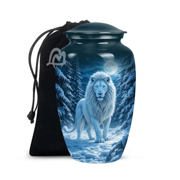 Memorial Lion & Funeral Cremation Urns for Human Ashes