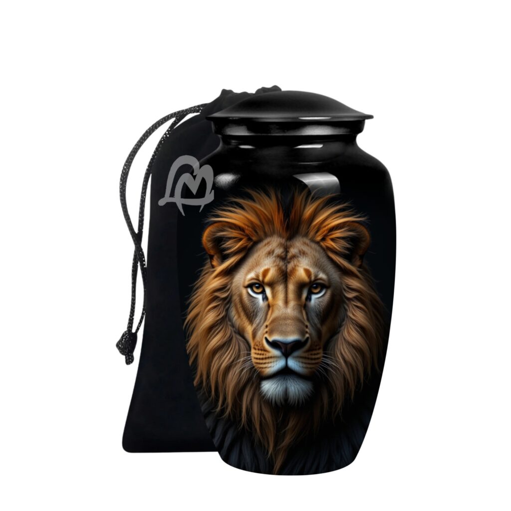 Royal Rest Lion Urns - Memorial Lion & Funeral Cremation Urns for Human Ashes