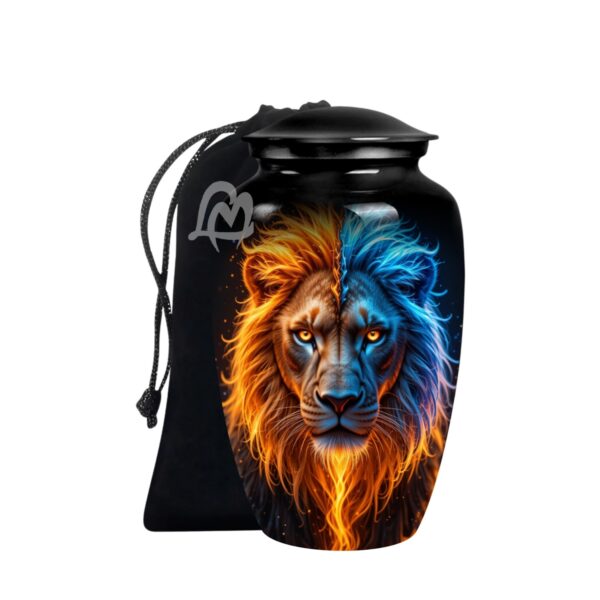 Majestic Spirit Lion Urns - Memorial Lion & Funeral Cremation Urns for Human Ashes