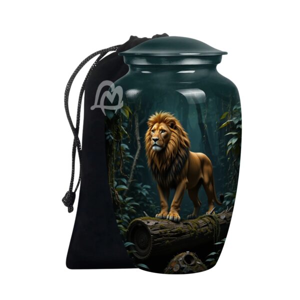 Strength in Memory Lion Urns - Memorial Lion & Funeral Cremation Urns for Human Ashes
