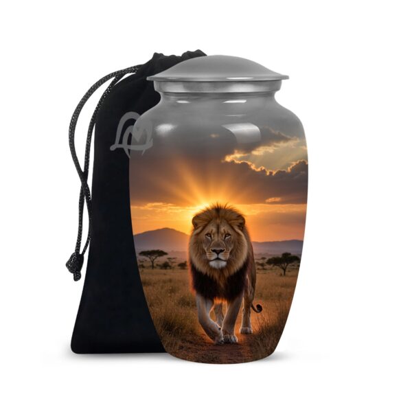 Memorial Lion & Funeral Cremation Urns for Human Ashes