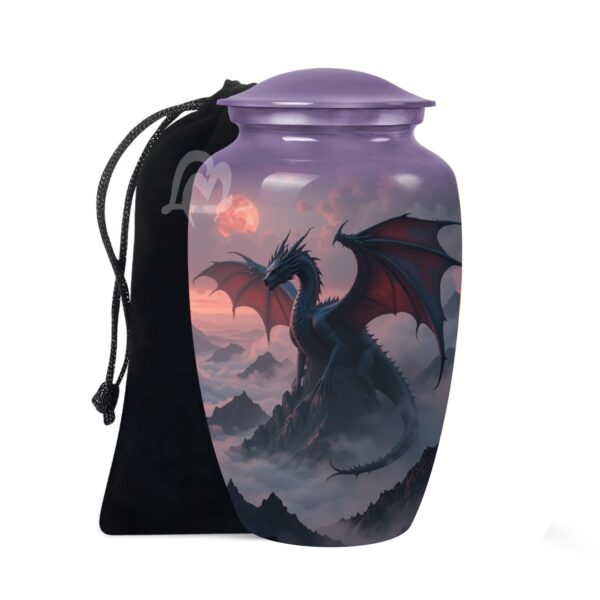 Sculpted Dragon Awakening - Cremation Urn for Adult Men & Women - Funeral Decorative Urns