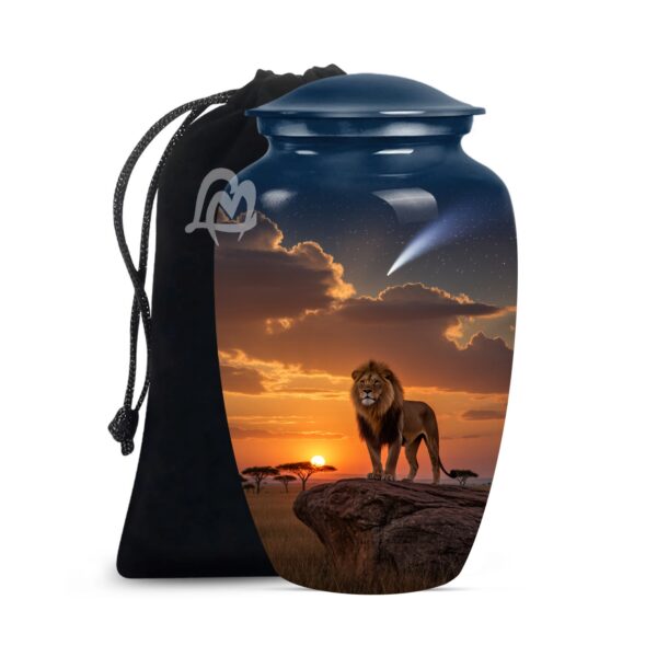 Strength and Honor Lion Urns