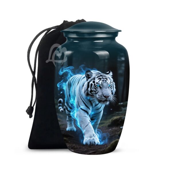 Eternal Roar in Silence Wild Tiger - Cremation Urn for Ashes Adult Male