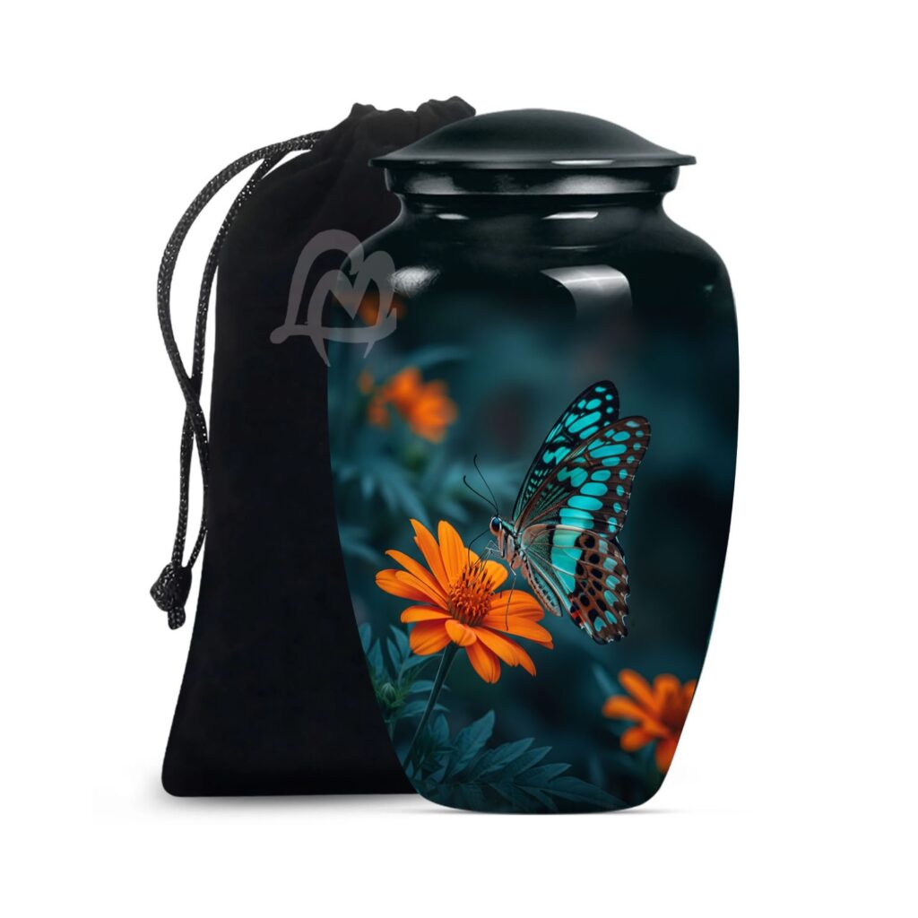 Cremation Urn for Human Ashes, Hand-Crafted from High-Grade.