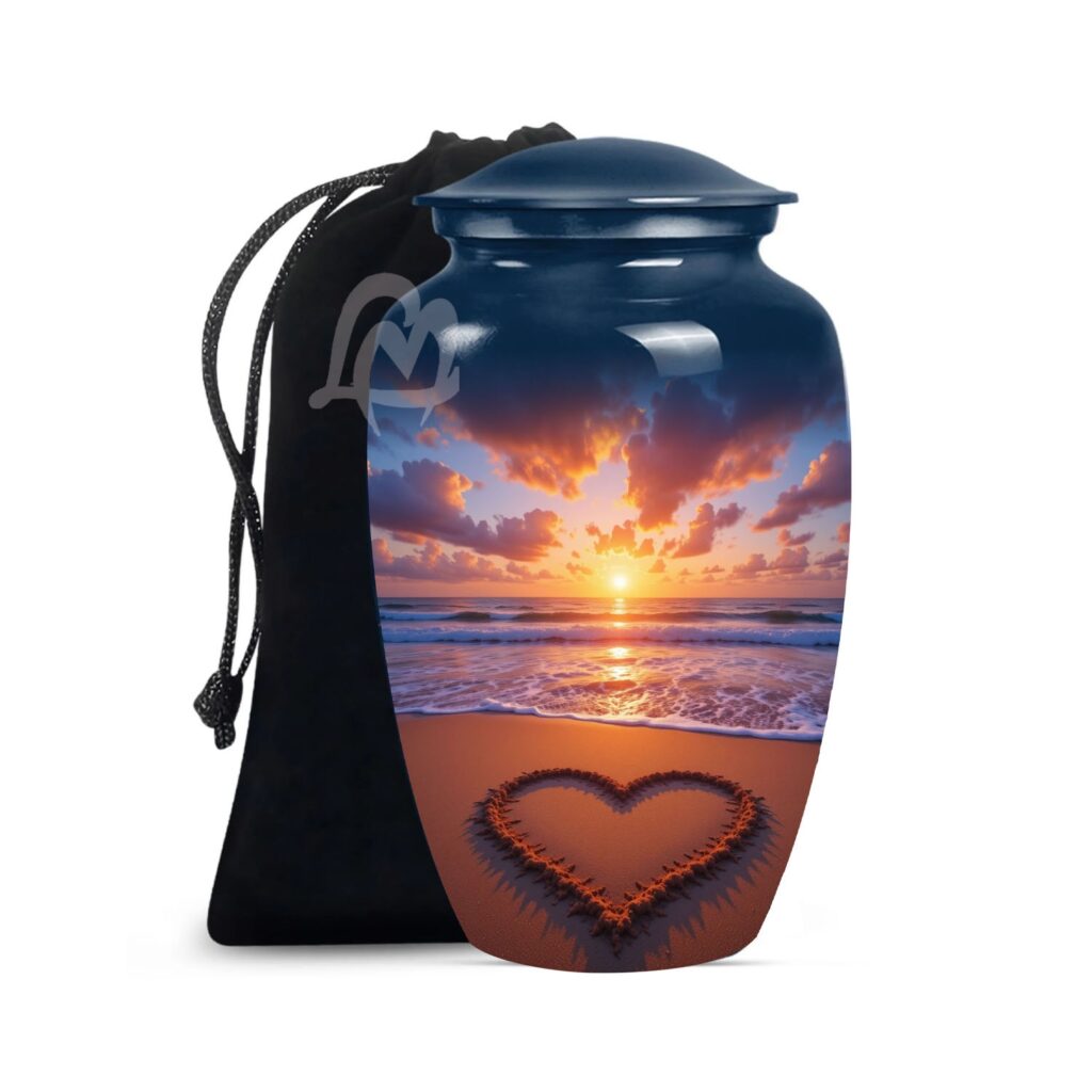 Elegant Memorial Urn for Ashes for Women – Decorative Funeral Urn.