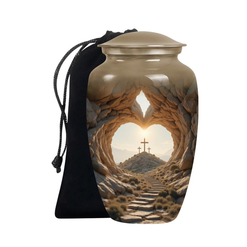 Heaven Cross Cremation Urn for Adult Ashes