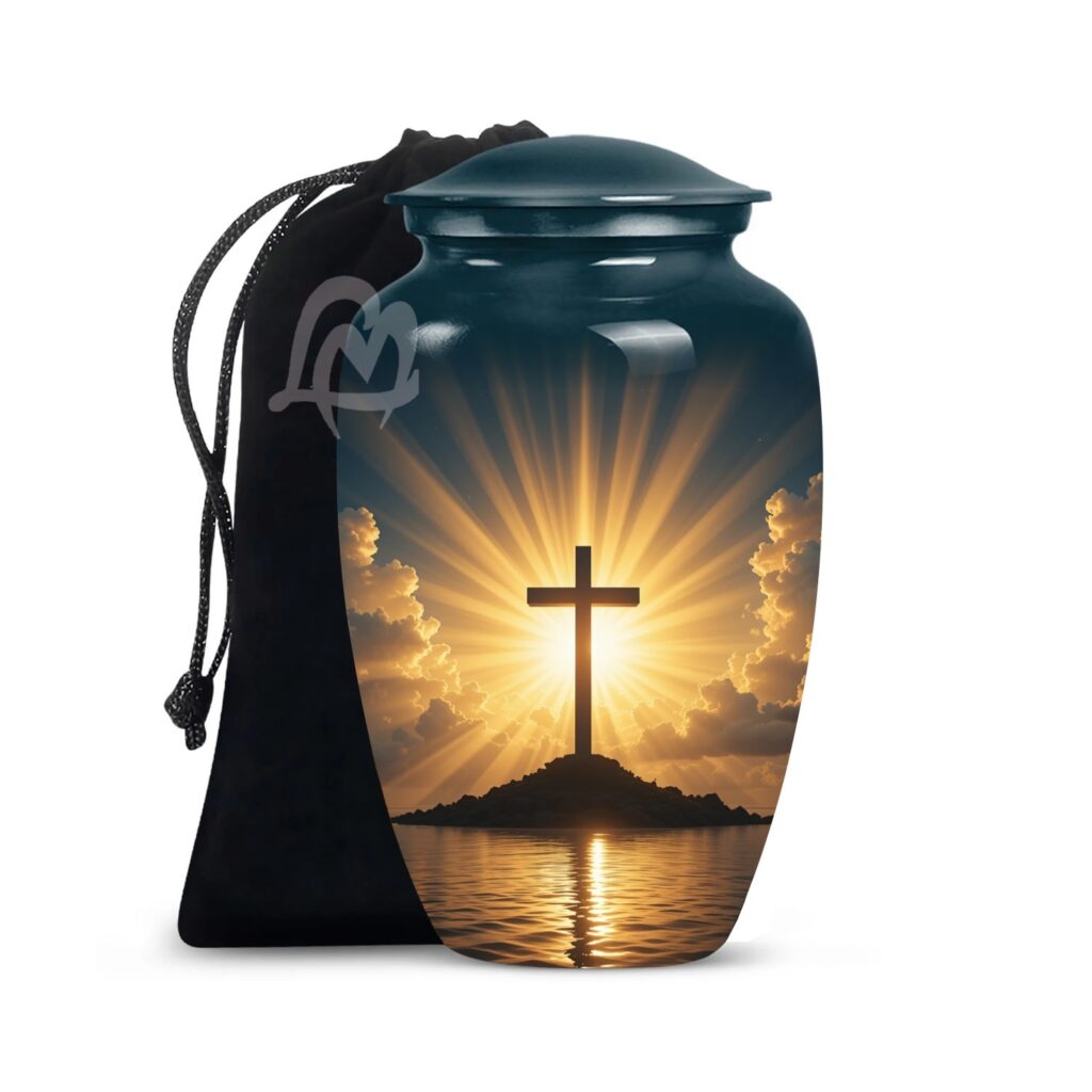 Decorative Urn for Human Ashes Adult Man.