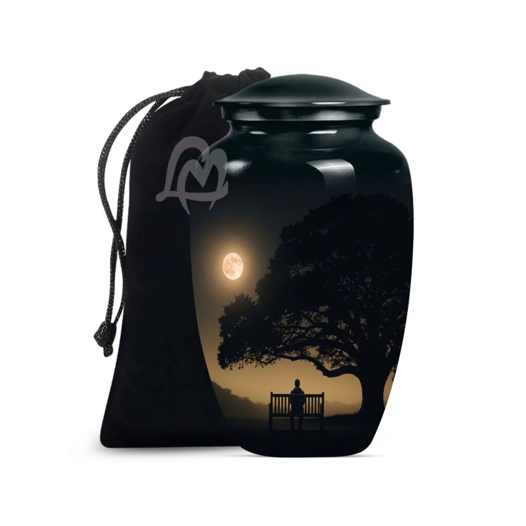 Cremation Urn for Ashes for Women & Man, Funeral Decorative, Urn with Men, Burial.