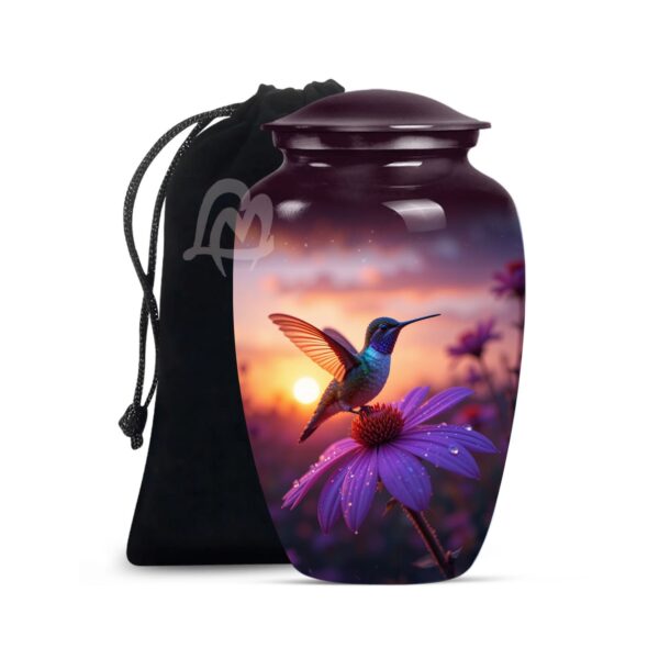 Aluminium Enamel-Coated Cremation Funeral Urns, Burial