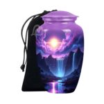 Aurora Borealis Cremation Urn for Ashes Human Adult