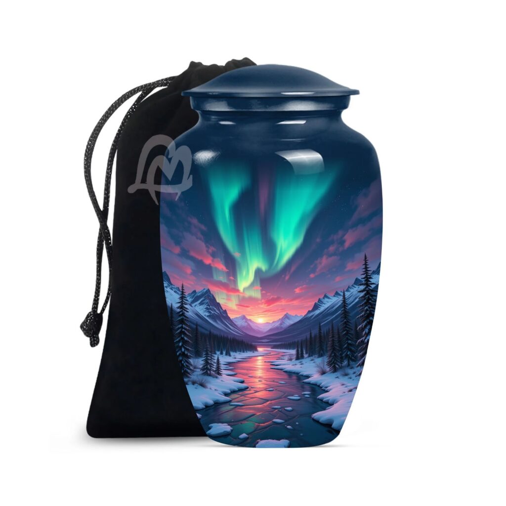 Decorative Cremation Urn for Women & Men - Funeral & Burial Urns