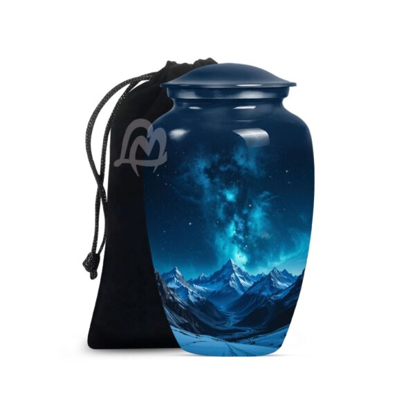 Resting - Aurora Borealis Urns for Human Ashes Adult Male Female - Decorative Cremation Urn