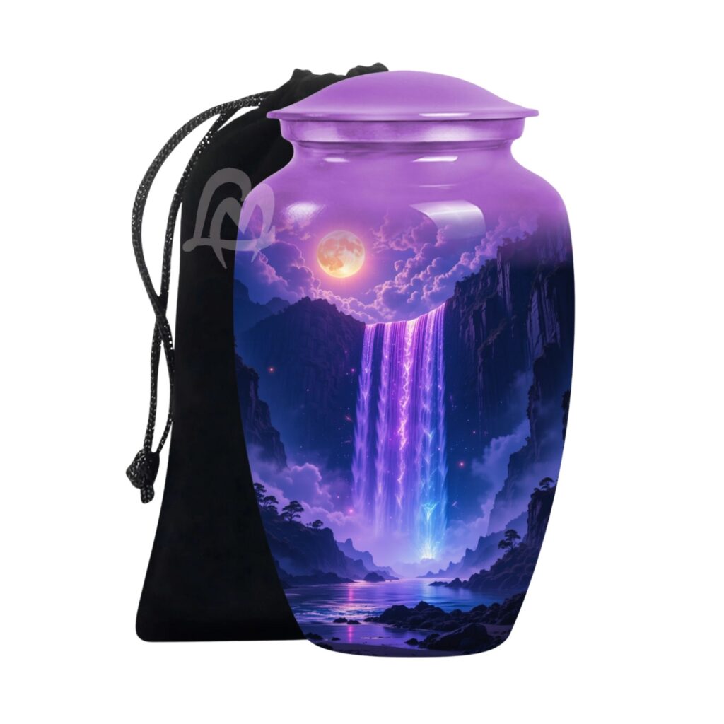 Heavenly Embrace - Aurora Borealis Urns for Human Ashes Adult Male Female