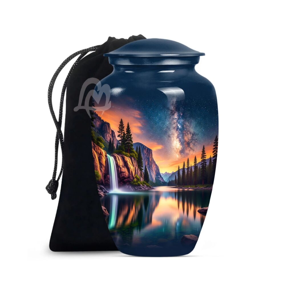 Decorative Cremation Urn for Women & Men - Funeral & Burial Urns