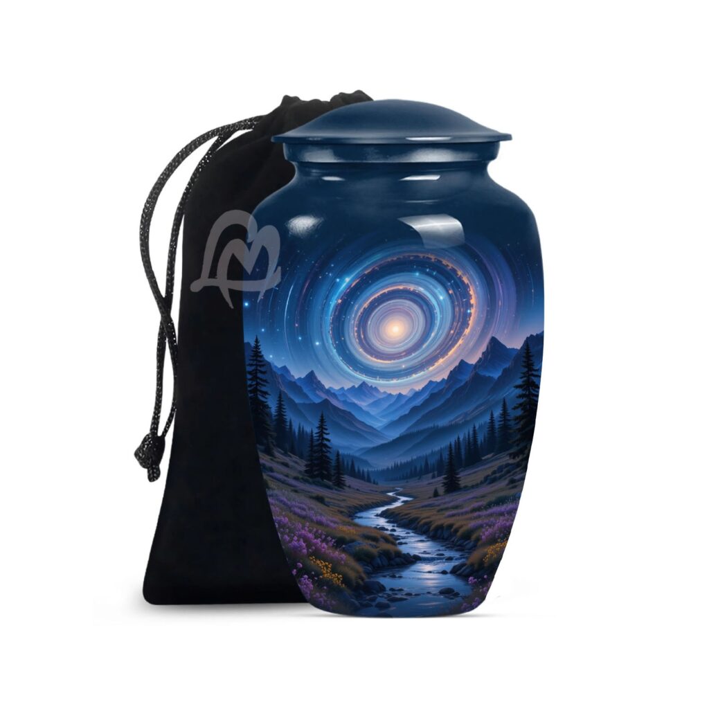 Purple Loving Farewell - Aurora Borealis Urns for Human Ashes Adult Male Female