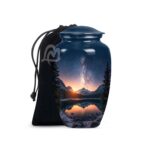 Purple Waterfall - Aurora Borealis Urns for Human Ashes Adult Male Female