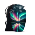 Aurora Borealis Urns for Human Ashes Adult Male Female - Decorative Cremation Urn