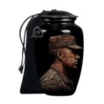 Designed and Handcrafted in Aluminium with Care, Military Burial Urn.