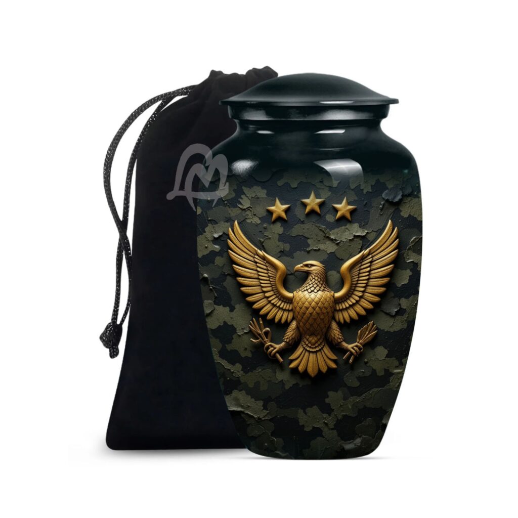 Defender of Freedom Urn - Cremation Urn for Human Ashes Adult Male, Funeral
