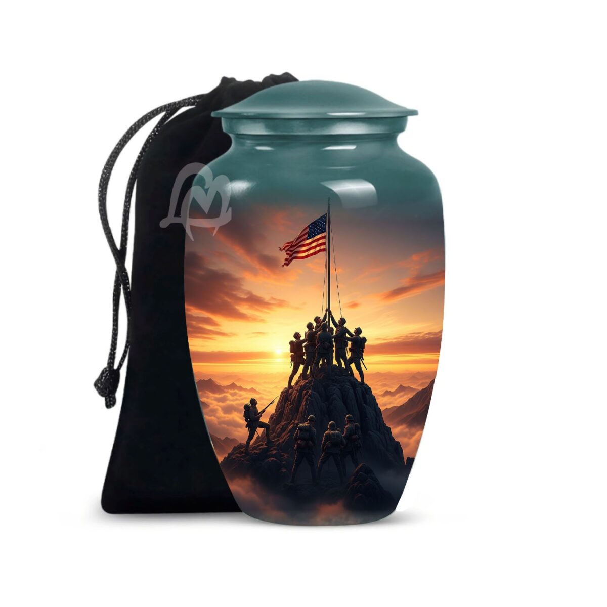 Military Honors Urn - Cremation Urn for Human Ashes Adult Male, Funeral