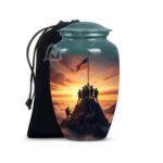 Military Honors Urn - Cremation Urn for Human Ashes Adult Male, Funeral