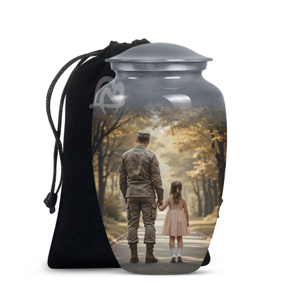 Hero Remembrance Urn- Cremation Urn for Human Ashes Adult Male, Funeral