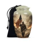 Cremation Urn for Human Ashes Adult Male, Black Funeral