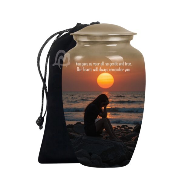 Decorative Funeral Burial Urns for Mother/Mom/Sister/Grandma, Cremation Gift for Funeral.