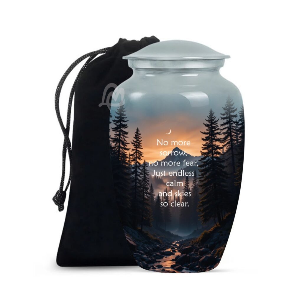 (Aluminum) Cremation Urn for Human Ashes Women Men,