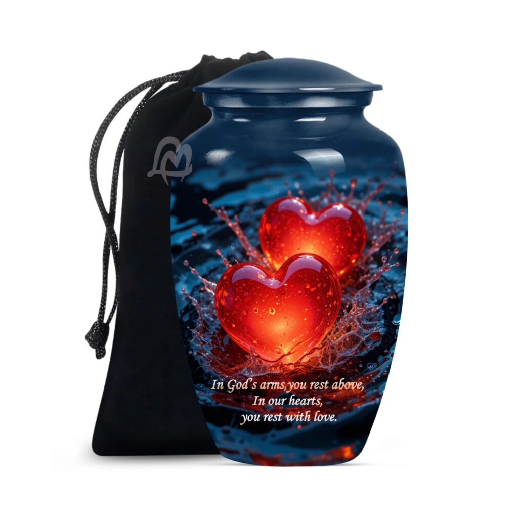 Decorative Funeral Burial Urns for Mother/Mom/Sister/Grandma, Cremation Gift for Funeral.