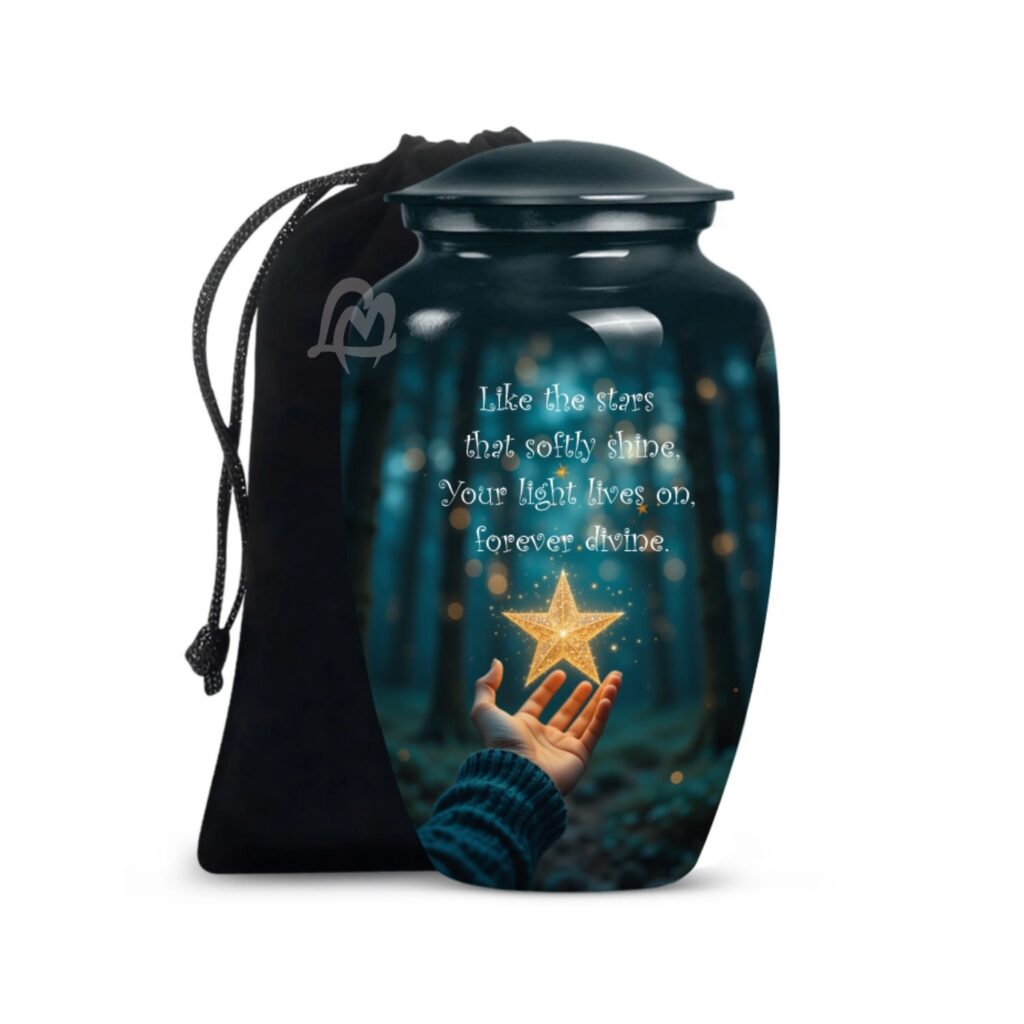 (Aluminum) Cremation Urn for Human Ashes Women Men,