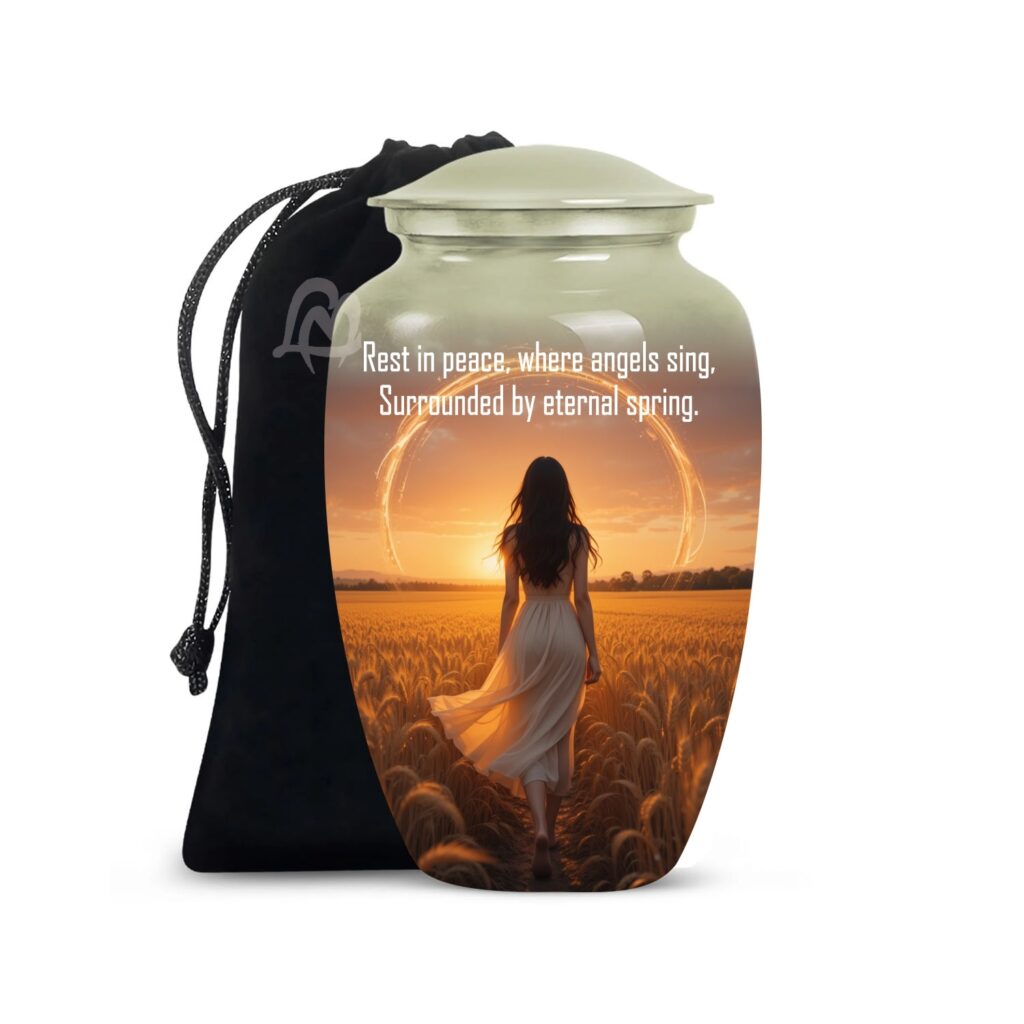 (Aluminum) Cremation Urn for Human Ashes Women Men,