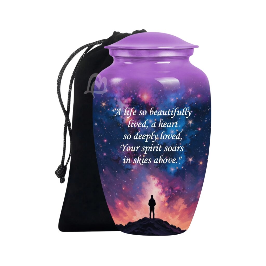 (Aluminum) Cremation Urn for Human Ashes Women Men