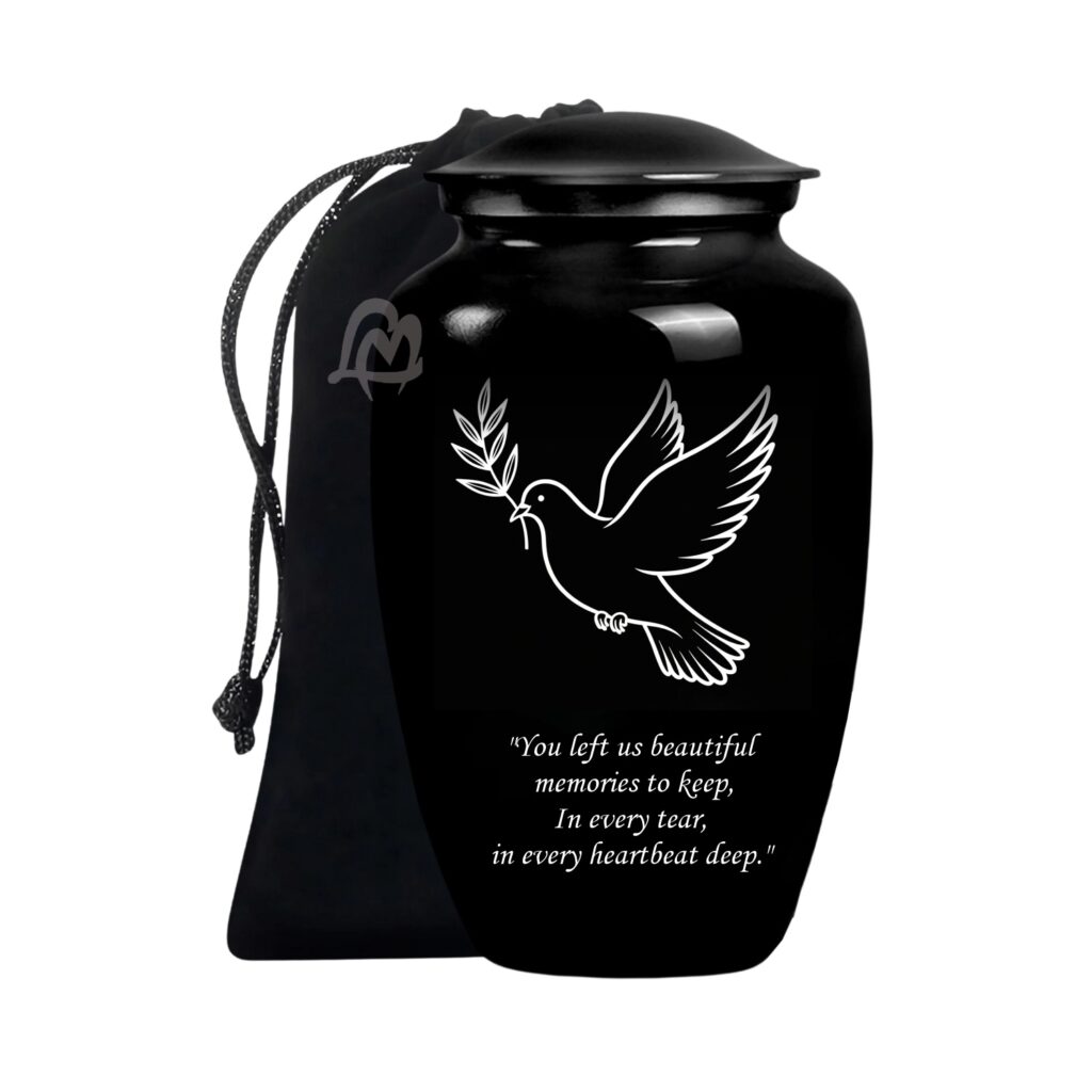 Decorative Funeral Burial Urns for Mother/Mom/Sister/Grandma, Cremation Gift for Funeral.
