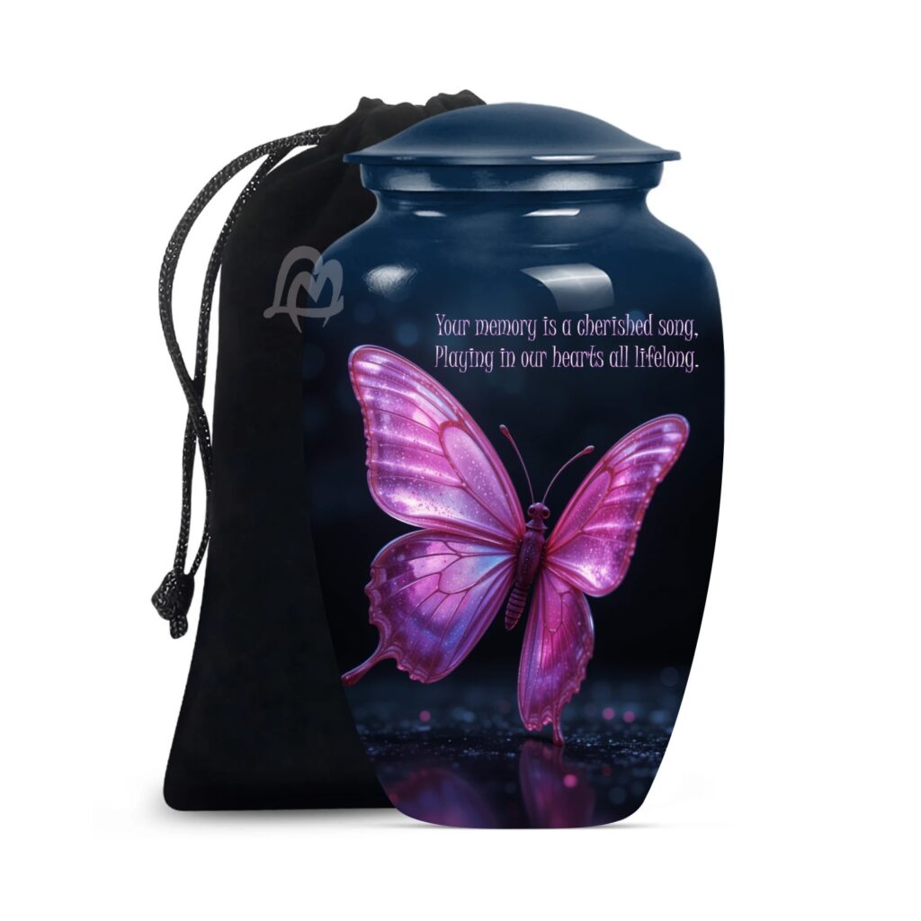 - (Aluminum) Cremation Urn for Human Ashes Women Men,