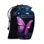 - (Aluminum) Cremation Urn for Human Ashes Women Men,