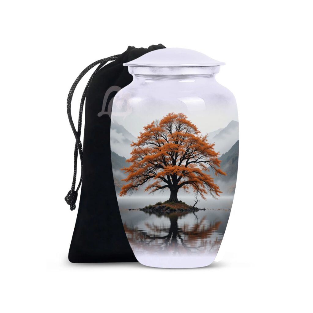Tree of Life Decorative Burial Urn for Adult Men and Women.