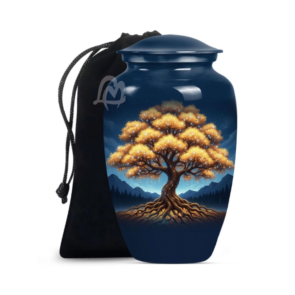 Tree of Life Decorative Burial Urn for Adult Men and Women.