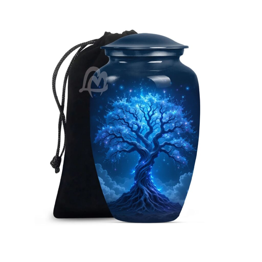 Tree of Life Decorative Burial Urn for Adult Men and Women.