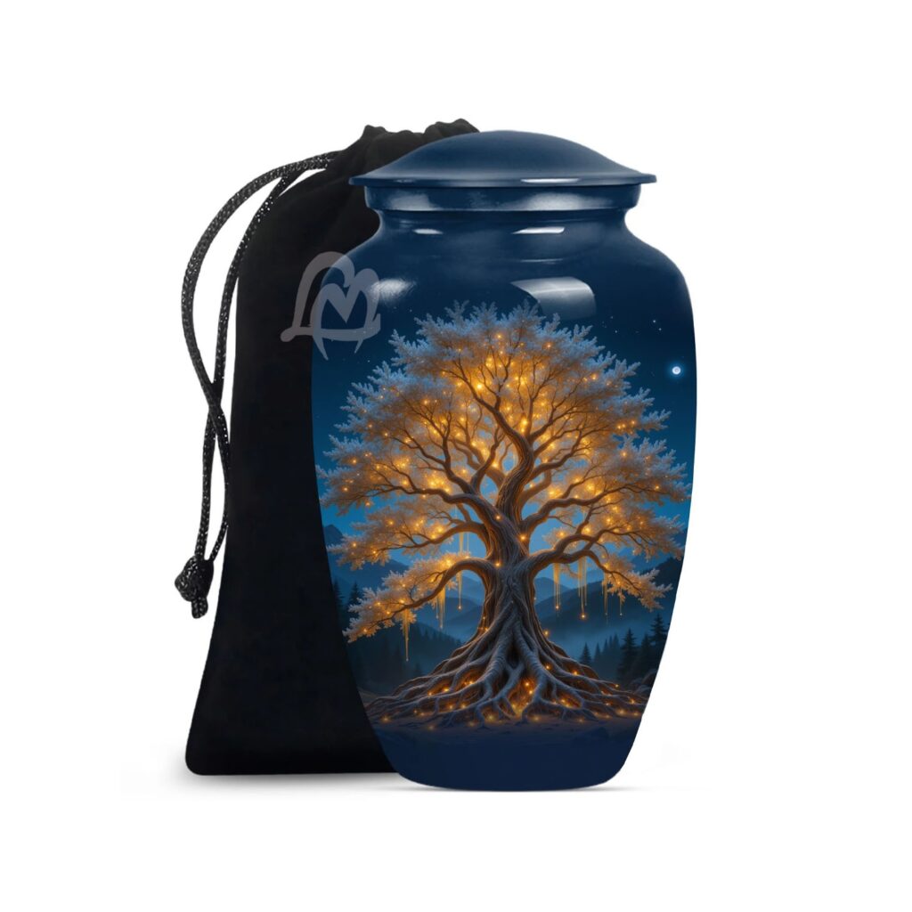 Tree of Life Decorative Burial Urn for Adult Men and Women.