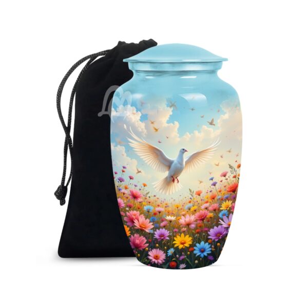 Dove Urns for Ashes for Adult Female & Male - Large Metal Home Decorative Funeral, Burial Cremation Urns for Mom & Dad