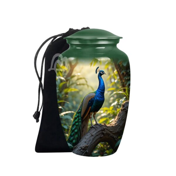 Peacock Cremation Urns for Ashes Adult Large Cremation Funeral Human Memorial Burial Remain Metal
