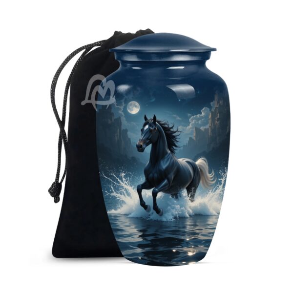A life Remembered - Wild Horses Cremation Urn for Ashes Adult Male